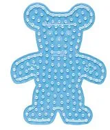 Hama 8204 - Stiftplatte Teddy für Maxi-Bügelperlen, transparent Spiel