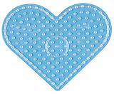 Hama 8206 - Stiftplatte Herz für Maxi-Bügelperlen, transparent Spiel