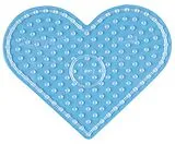 Hama 8206 - Stiftplatte Herz für Maxi-Bügelperlen, transparent Spiel