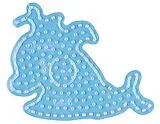 Hama 8209 - Stiftplatte Wal für Maxi-Bügelperlen, transparent Spiel