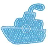 Hama 8212 - Stiftplatte Schiff für Maxi-Bügelperlen, transparent Spiel