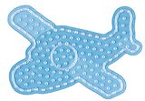 Hama 8216 - Stiftplatte Flugzeug für Maxi-Bügelperlen, transparent Spiel