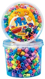 HAMA Maxi Perlen Dose pastellton 600St Spiel