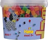 Hama 8572 - My first Bügelperlen Maxi 3+, Dose mit ca. 600 Stück, Neon Mix Spiel