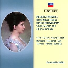 Dame Nellie Melba CD Melbas Farewell