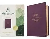Leder-Einband NLT Life Application Study Bible, Third Edition (Leatherlike, Purple, Red Letter) von New Living Translation