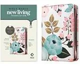 Kartonierter Einband NLT Compact Zipper Bible, Filament Enabled (Cloth, Floral Garden, Red Letter) von New Living Translation