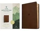 Leder-Einband NLT Life Application Study Bible, Third Edition, Large Print (Leatherlike, Rustic Brown Leaf, Red Letter) von New Living Translation