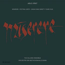 Arvo Pärt CD Miserere