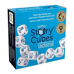 Rory's Story Cubes actions. Blau Spiel