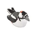 Plüsch Buntspecht singend RSPB Birds Spiel