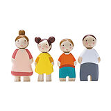 Tender Leaf 7508141 - Puppenfamilie, Doll Family, Holz, 4-teilig Spiel
