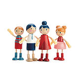 Tender Leaf 7508142 - Puppenfamilie, flexibel, Holz, Doll Family, 4-teilig Spiel