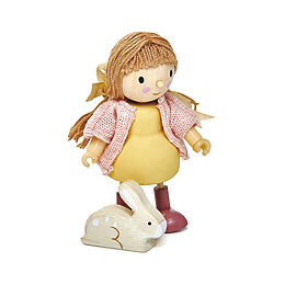 Tender Leaf 7508146 - Puppe Amy mit Hase, Puppenhaus-Zubehör, 2-teilig Spiel