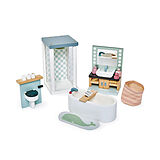 Tender Leaf 7508151 - Badezimmer, Dovetail Bathroom Set, Puppenhaus-Möbel, Holz, 16-teilig Spiel