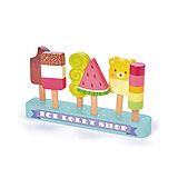 Tender Leaf 7508277 - Ice Lolly Shop, Eis am Stiel Set, Holz, 13-teilig Spiel