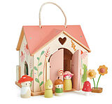 Tender Leaf 7508381 - Puppenhaus, Rosewood Cottage, mit Zubehör, Holz Spiel