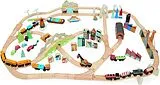 Tender Leaf 7508703 - Eisenbahnset 3 Landschaften, Mountain View-Zugset, Holz, 115-teilig Spiel
