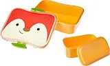 Skip Hop S9I414410 - Zoo Lunch-Set Fuchs, Lunchbox mit verschließbarem Snackbehälter, 4-teilig, Brotdose 700ml Spiel