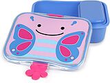 Skip Hop S9J648610 - Zoo Lunch-Set Schmetterling, Lunchbox mit verschließbarem Snackbehälter, 4-teilig, Brotdose 700ml Spiel