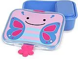 Skip Hop S9J648610 - Zoo Lunch-Set Schmetterling, Lunchbox mit verschließbarem Snackbehälter, 4-teilig, Brotdose 700ml Spiel