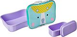 Skip Hop S9J648710 - Zoo Lunch-Set Einhorn, Lunchbox mit verschließbarem Snackbehälter, 4-teilig, Brotdose 700ml Spiel