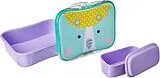 Skip Hop S9J648710 - Zoo Lunch-Set Einhorn, Lunchbox mit verschließbarem Snackbehälter, 4-teilig, Brotdose 700ml Spiel