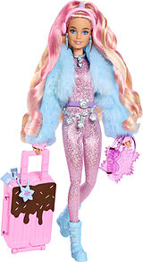 Barbie Extra Fly Barbie-Puppe mit Winterkleidung Spiel