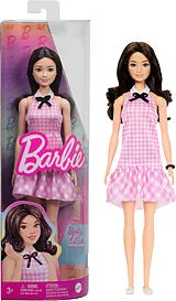 Barbie Fashionista Puppe, rosa Gingham-Kleid Spiel