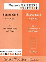 Francois Baissiere Notenblätter Sonata in f Major no.1 op.3