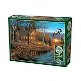 Cobble Hill Blockhütte am See 1000 Teile Spiel