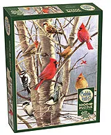 COBBLE HILL PUZZLES - Wintervögel 1000 Teile Spiel
