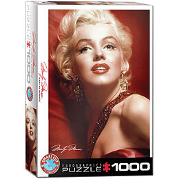 Marilyn Monroe Portrait in Rot (Puzzle) Spiel