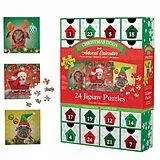 Puzzle Adventskalender - 1200 Teile Christmas Dogs Spiel