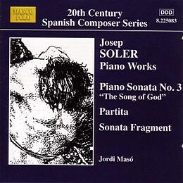 Jordi Maso (Klavier) CD Klavierwerke