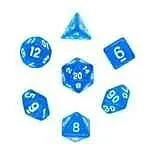 Pegasus DIC17518 - Würfelset RPG Transparent: Deep Blue (7) Spiel
