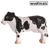 Wudimals A040600 - Kuh, Cow, handgeschnitzt aus Holz Spiel