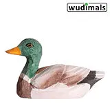 Wudimals A040602 - Ente, Duck, handgeschnitzt aus Holz Spiel