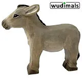 Wudimals A040607 - Esel, Donkey, handgeschnitzt aus Holz Spiel