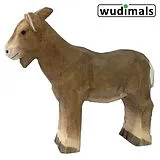 Wudimals A040608 - Ziege, Goat, handgeschnitzt aus Holz Spiel