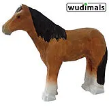 Wudimals A040621 - Shire Pferd, Shire Horse, handgeschnitzt aus Holz Spiel