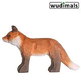 Wudimals A040701 - Fuchs, Fox, handgeschnitzt aus Holz Spiel