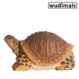 Wudimals A040704 - Landschildkröte, Tortoise, handgeschnitzt aus Holz Spiel