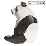 Wudimals A040705 - Panda, Panda, handgeschnitzt aus Holz Spiel