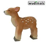Wudimals A040707 - Rehkitz, Rehkitz, handgeschnitzt aus Holz Spiel