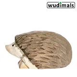 Wudimals A040713 - Igel, Hedgehog, handgeschnitzt aus Holz Spiel