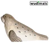 Wudimals A040808 - Seehund, Harbour Seal, handgeschnitzt aus Holz Spiel