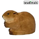 Wudimals A040814 - Biber, Beaver, handgeschnitzt aus Holz Spiel