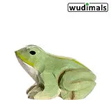 Wudimals A040815 - Frosch, Frog, handgeschnitzt aus Holz Spiel