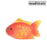 Wudimals A040818 - Goldfisch, Goldfish, handgeschnitzt aus Holz Spiel